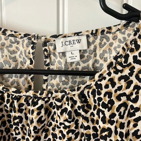 J. Crew Animal Print Blouse - Picture 2 of 3